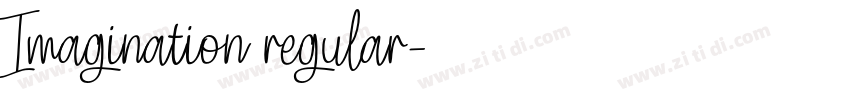 Imagination regular字体转换